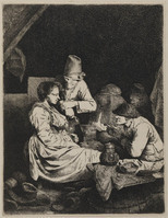 TvB G 0157
          <br/>
          Kroeginterieur met vrouw en mannen
          <br/>
          <em>Bega, Cornelis (1631/32-1664)</em>